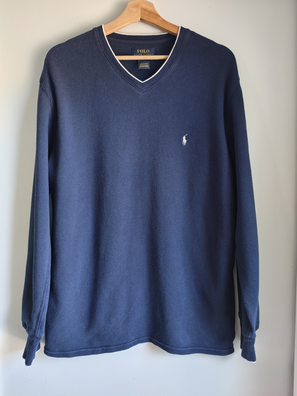 Polo by Ralph Lauren Men's Navy V-Neck Sweater